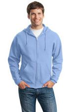 993M Full zip hooded sweatshirt in light blue