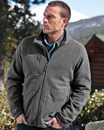 EB230 Men's wind resistant full zip jacket in grey