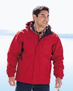 EB550 Men's rain jacket in red