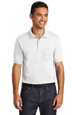 KP55P pocket polo in a 50/50 bend fabric