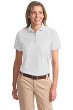 Ladies L500 Silk Touch polo in white