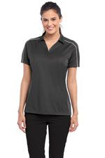 LST653 Ladies Micropique Sport Wick piped polo