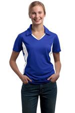 LST655 Ladies Side Blocked Micropique polo