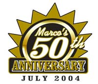 Marco's 50th Anniversary screen printed design