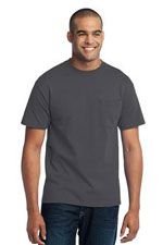 PC55T 50/50 cotton/poly tall T in dark grey