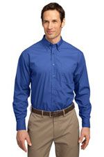 S608 / L507 Men's easy care soil resistant shirt in blue