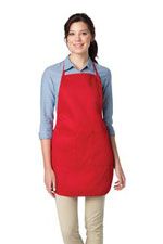 A520 Apron with full length in red