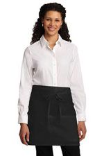 A706 Half bistron apron with stain release in black
