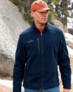 EB200 Men's full zip fleece jacket in navy