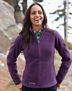 EB201 Ladies full zip fleece jacket in purple