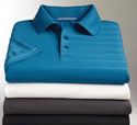 K514 polos with tonal horizontal stripe