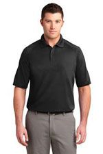 K525 Men's Dry Zone ottoman polo in black