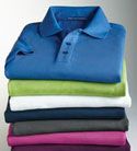 K555 Embroidered polo shirts with stretch