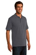 KP155 pique polo in grey