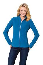 L223 Ladies microfleece jacket in light royal