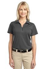 L527 Ladies Tech pique polo in grey