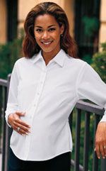 Embroidered maternity shirts