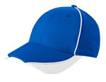 NE1050 New Era contrast piped BP performance cap in royal and white