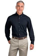 S600T / S500T Men's twill button down shirt in black