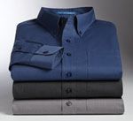 S613 Tonal shirt in blue, black and grey