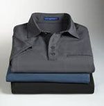 S650 Polo with welt pocket in grey, blue and black