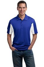 ST655 Men's Side Blocked Micropique polo