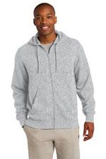 TST258 Hooded sweatshirt full zip in sport grey